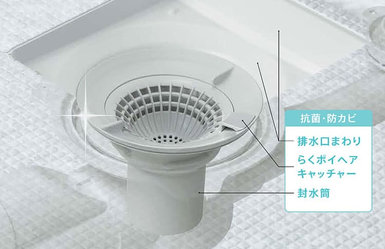 お掃除ラクラク排水口