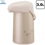 象印 押すだけポット（ガラス） ガラスマホービン ガラスエアーポット 容量：3.0L  マットベージュ ≪AB-RC30-CM≫