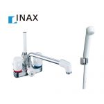 【送料無料】INAX・2ハンドルシャワーバス水栓・デッキタイプ・ミーティスシリーズ・スプレーシャワー(レバー切換タイプ)・吐水口長さ221mm・湯水芯々:100mm【パッキン無料プレゼント!(希望者のみ)】≪BF-M606≫