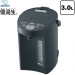 象印 マイコン沸とう VE電気まほうびん 優湯生 電気ケトル・ポット 電気ポット 容量：3.0L  ソフトブラック ≪CV-GD30(BM)≫
