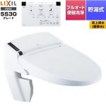 LIXIL リフレッシュ シャワートイレ タンクレス 床上排水 SS3G 温水洗浄便座 貯湯式0.73L フルオート便器洗浄（リモコン便器洗浄）、男子小洗浄対応なし  ピュアホワイト 壁リモコン付属 【工事対応不可】 ≪DWV-SA23GP-BW1≫