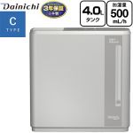 【メーカー在庫あり】ダイニチ ハイブリッド式加湿器 Cタイプ 加湿器 木造8.5畳/プレハブ14畳 約4.0L  マットグレー ≪HD-C500H(H)≫