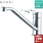 【工事費込セット（商品＋基本工事）】 三栄 キッチン水栓 ワンホール シングルレバー  ≪K87111ETJVZ-13≫