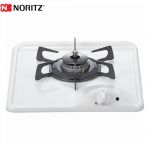 【都市ガス】【配送のみ※取付対応は行っておりません】 ノーリツ ビルトインコンロ Compact Type　コンパクトタイプ 1口 グリルなし 幅33cm ホワイトホーロートップ ≪N1C04KSA-13A≫