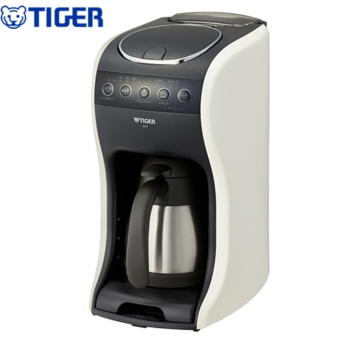 タイガー コーヒーメーカー 3WAYコーヒーメーカー 満水容量(約)：0.54L クリームホワイト ≪ACT-E040-WM≫