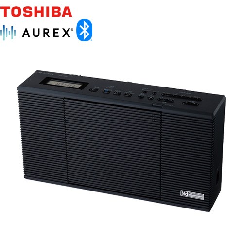 東芝 AUREX CDラジオ オーディオ Bluetooth送受信機能  ブラック 【メーカー直送品】【代引・日祝配送・時間指定 不可】 ≪AX-CR80(K)≫