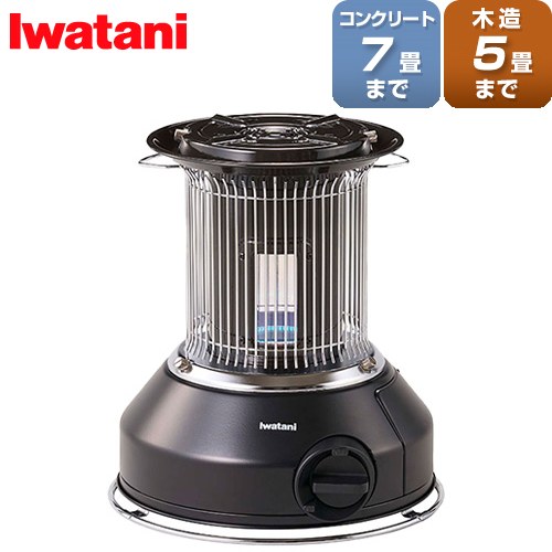 イワタニ カセットガスストーブ マル暖 MULTI HEATER ヒーター・ストーブ 木造：5畳まで コンクリ：7畳まで  マットブラック ≪CB-STV-MRD≫
