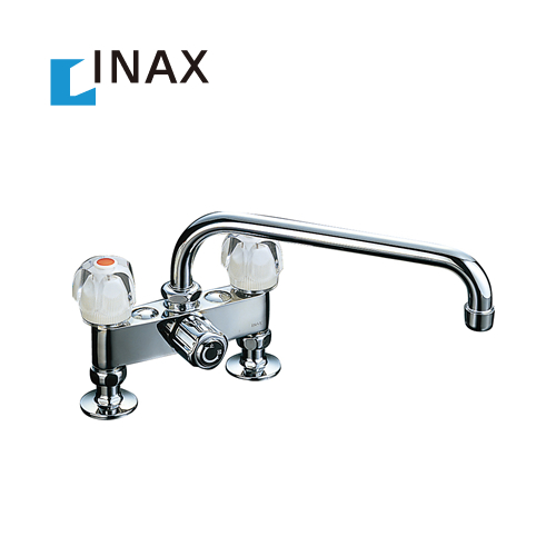 【送料無料】INAX・2ハンドル混合水栓・ツーホールタイプ≪SF-135K(260)-G≫