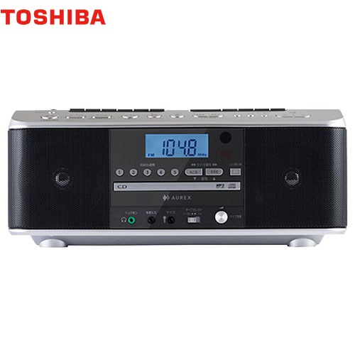 東芝 CDラジオカセットレコーダー オーディオ カラオケ機能搭載  シルバー 【特別配送】【代引不可】 ≪TY-CDW991-S≫